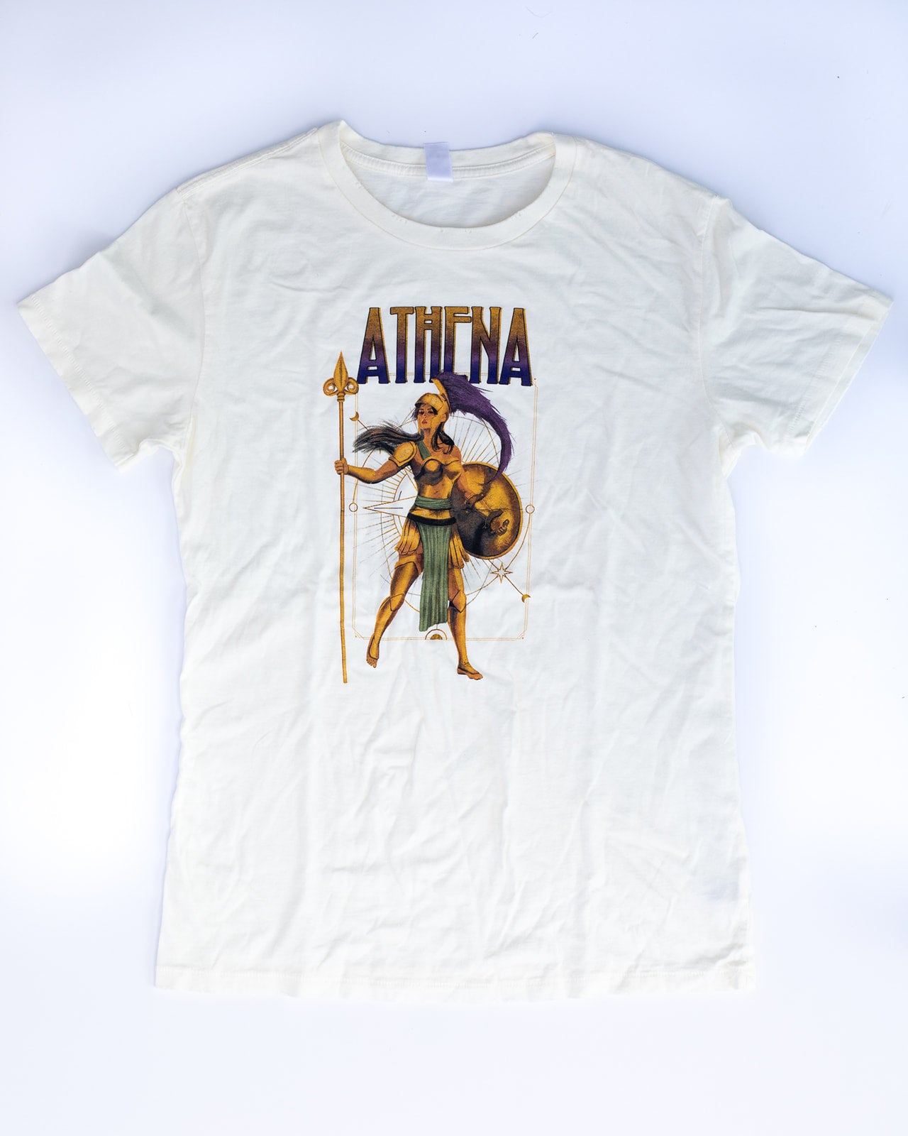 White Athena Vintage Tee